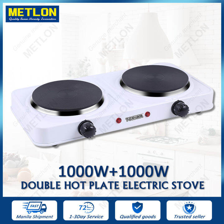 Double Burner Hot Plates 2000W Electric Countertop Stove for