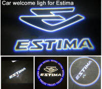 2x car door Courtesy light ghost shadow welcome light"ESTIMA" logo projector emblem For ESTIMA