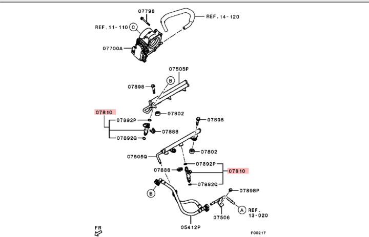 6pcs-6b31หัวฉีดหัวฉีดสำหรับ-mitsubishi-pajero-v93w-v95w-outlander-cw6w-kh6w-kg6w-1465a080