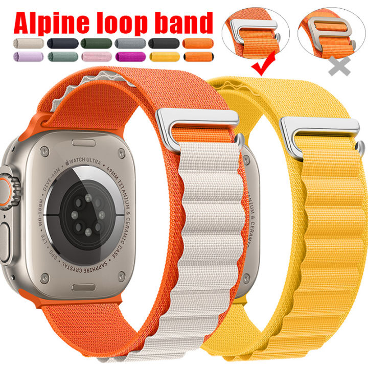 Nylon Loop Band For Apple Watch Strap 44mm 40mm 45mm 41mm 38mm