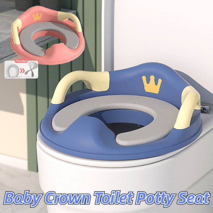 Baby Crown Toilet Potty Seat for Toddler Potty Training Seat Cover Ring