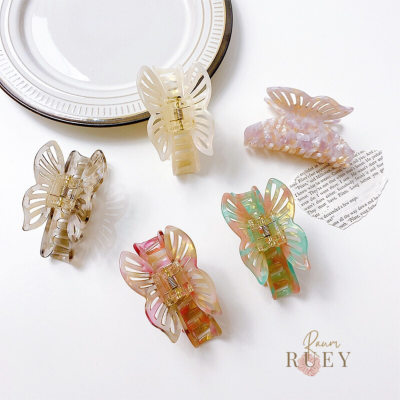 Fairy Butterfly Hair Clips กิ๊บผีเสื้อ กิ๊บหินอ่อนลายผีเสื้อ กิ๊บหนีบผมสไตล์เกาหลี กิ๊บติดผม กิ๊บหนีบผม กิ๊บน่ารักๆ กิ๊บ