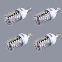 CarCool 4ชิ้น E14 110โวลต์-120โวลต์15วัตต์138LED SMD4014เย็น/อบอุ่นสีขาวหลอดไฟข้าวโพดโคมไฟ