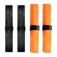 Tennis Racket Wrap Tape 2pcs Non-Slip Tennis Grip Wrap For Racquetball Rackets Absorb Sweat Badminton Racket Grip Racquetball Rackets Wrap For Outdoor agreeable