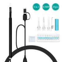 3 - in - 1 USB ทำความสะอาด Earpick Endoscope L-ED Light Multifunctional Borescope กล้องตรวจความสะอาดฟัน 0.3MP ภาพที่แคะหู Health Care เครื่องมือทำความสะอาด Earwax CLEAR Remover เครื่องมือที่ทำความสะอาดหูสำหรับ OTG แอนดรอยด์ไมโครยูเอชบี PC