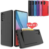 Candy Color Case For Samsung Galaxy Note 10 A10E A20 A30 S10 5G Plus S10E Case Flip Card Slots Cover For Samsung Note 10 Plus
