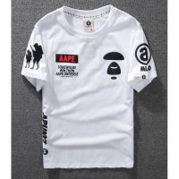 AAPE เสื้อเชิ๊ตแขนสั้นเสื้อลำลองเสื้อแฟชั่น