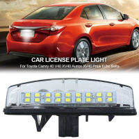 TimeKey หลอดไฟป้ายทะเบียนรถยนต์ LED 18LED CanBus สำหรับ Toyota Camry 40 V40 XV40 Aurion XV40 Prius Echo Belta 12V 1ชิ้น