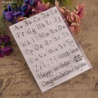 ○✴☼ Transparent Rubber Stamp English Alphabet Series Clear Seal Photo Album Decor DIY Card Scrapbooking Craft Stencil Making