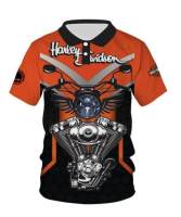 Harley-Davidson Polo 3D POLO shirt Harlay-Davidson Motorcycle Cycles xzx180305 Polo POLO shirt Fremium - Razkacollection  019