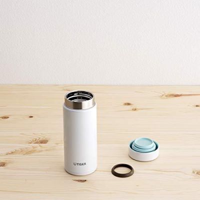 TIGER MMZ-A352WW thermos Water bottle screw Mug 6 hours warm and cold 350ml At home Tumbler available Snow white