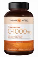 Vitamin World C-1000 mg with Bioflavonoids and Wild Rose Hips 250 Coated Caplets