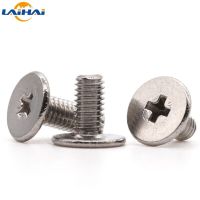 5/ 10/ 20pcs M1.4 M1.6 M2 M2.5 M3 M4 M5 M6 M8 304 Stainless Steel CM Cross Phillips Ultra Thin Super Low Flat Head Screw Bolt Screw Nut Drivers