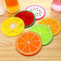 【DT】hot！ Fruit Cup Coaster Silicone Insulation Hot Drink Holder Mug Table Decorations Accessory