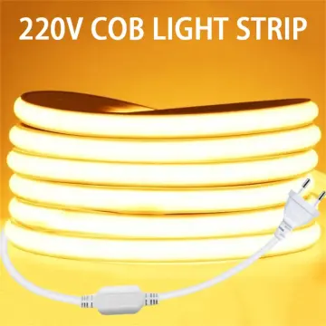 20M 40M High Bright COB LED Strip Light 288leds/M EU Plug 220V CRI RA90  Outdoor Garden FOB LED Tape For Bedroom Kitchen Lighting