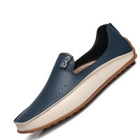 TOP☆Mens Flats Shoes Breathable Casual Moccasin Loafers Slip-On Lazy Shoes Driving Shoes Large Size 36-47 Kasut Lelaki