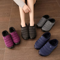 Women Slippers Winter Warm Home Soft Slipers Waterproof Indoor Slippers Thick Plush Footwear Slip on Loafers Slides Big Size 43