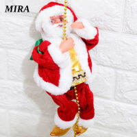 MIRA 1ชิ้นปีนเขาไฟฟ้าซานตาคลอสตุ๊กตาของเล่นเพลงของขวัญตกแต่งวันคริสมาสต์