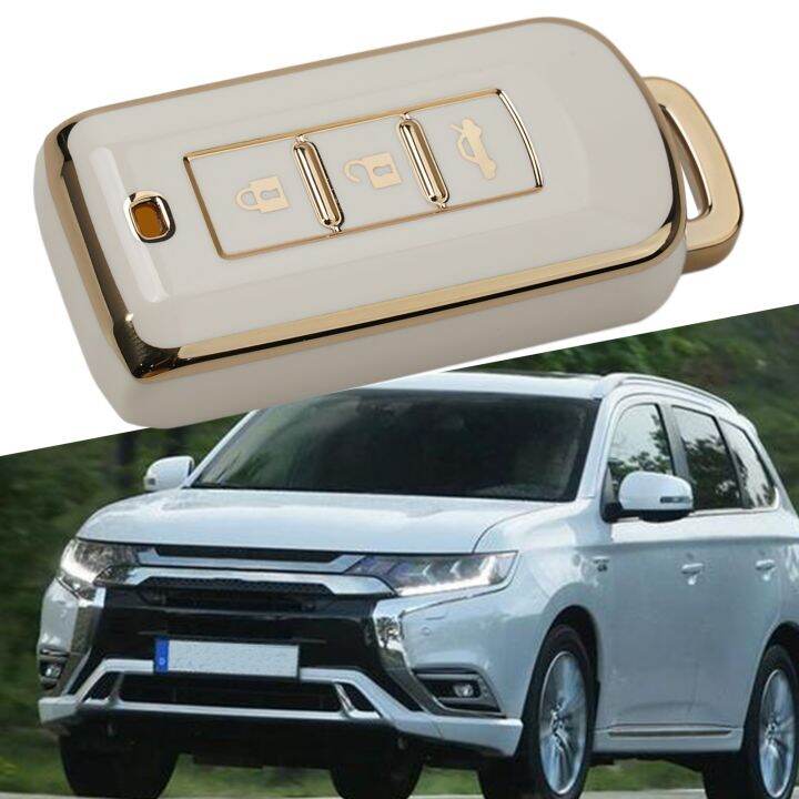 ปลอกกุญแจรีโมทรถยนต์เปลือกครอบ-tpu-นุ่มสำหรับ-mitsubishi-outlander-แลนเซอร์-xpander