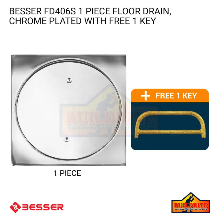 BESSER FD406S.CP Ø6" Drain Outlet SUS304 Stainless Steel Floor Drain