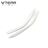 Vtear For Skoda Kodiaq front bumper trim strip cover chrome plated head grille racing grill accessories decoration exterior 2017