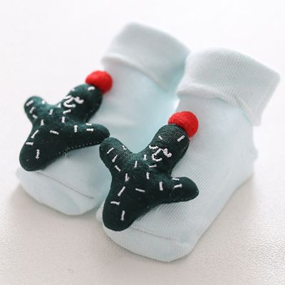 Toddler Cute Socks Baby Cartoon Pattern Floor Non-slip Cotton Soft Comfortable Socks