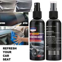 1pc Car Interior Leather Plastic Coating Agent 120ml Nano Coating Retreading Cleaner Automobile Maintenance Care Accessory Upholstery Care