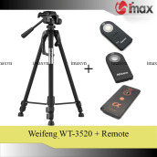 Chân máy ảnh Tripod Weifeng WT3520 + Remote cho máy ảnh