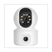 4MP WiFi Camera Dual Screens Motion Detection Two Way Audio Indoor 4MP Mini PTZ Security IP Camera Baby Monitor