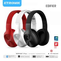 ETRONIK Edifier ดั้งเดิม Edifier W800BT Plus หูฟังตัดเสียงรบกวนไร้สายหูฟังสเตอริโอพร้อมไมโครโฟน หูฟัง HIFI Bluetooth V5.1 Qualcomm aptX ไดรเวอร์ตัดเสียงรบกวน 40 มม. ใช้งานได้ 55 ชั่วโมง