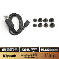 Klipsch R5 Neckband และ R6 Neckband จุกหูฟังซิลิโคนแบบนุ่มสำหรับ พร้อมสายชาร์จ USB