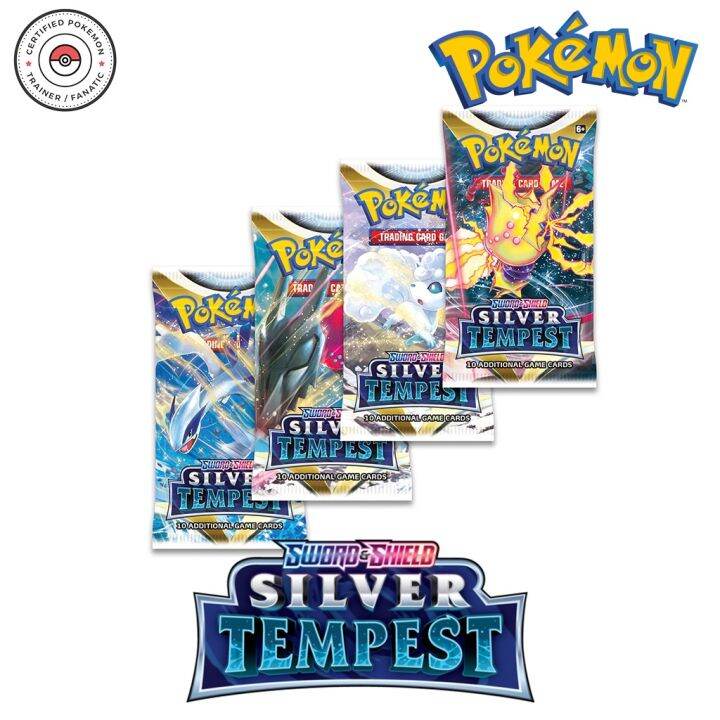 Pokemon Cards Silver Tempest Booster Pack- Lugia Regieleki Vulpix 