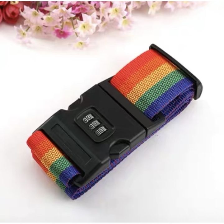 Travel Luggage Strap Adjustable Password Lock Packing Belt Baggage ...