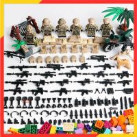 6 ชิ้นเลโก้ SWAT กองทัพทหาร WW2 Minifigures ชุดอาคารของเล่นของเล่นเลโก้บล็อกอาคารสงครามโลกครั้งที่สอง Alpha กองกำลังพิเศษกองทัพอาคารอิฐสำหรับเด็กก่อนวัยเรียนอายุ 3+ ของเล่นเด็กใช้ได้กับทุกยี่ห้อ