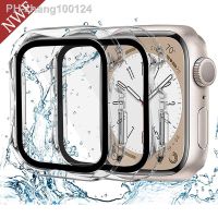 Glass Cover For Apple Watch case 45mm 41mm 44mm 40mm 42mm 38mm iWatch 876543 se Screen Protector Apple watch series Accessories