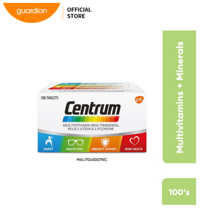 CENTRUM Multivitamin Multimineral Supplement 100S (Young Adults) Lazada