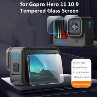 สำหรับ GoPro Hero 11 10 9 8กระจกเทมเปอร์ปกป้องหน้าจอสำหรับ Aksesoris Kamera Gopro