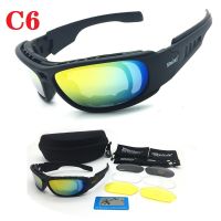 แว่นตากันแดดแบบโพลาไรซ์ Us C6 Goggles รถจักรยานยนต์ แว่นกันแดดสำหรับปั่นจักรยาน Military Tactical Eyewear