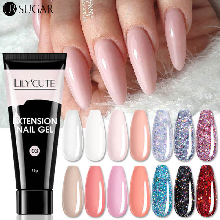 4pcs/set Nail Builder Extension Gel Set For Quick Extension Manicure