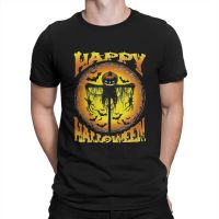 Pumpkin Ghost Mans TShirt Happy Halloween Crewneck Short Sleeve 100% Cotton T Shirt Funny High Quality Birthday Gifts 4XL 5XL 6XL