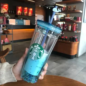 Starbucks Whale Classic Sea Straw Cup Glass Tumbler Cold Cup 