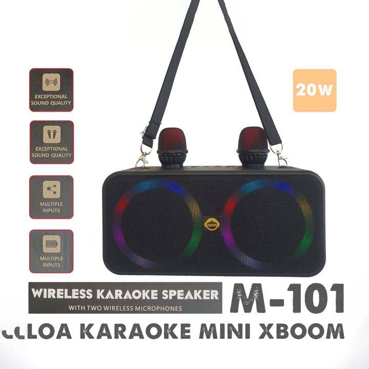 Loa Karaoke Bluetooth Mini TAISIHO M-101 Loa Xách Tay Karaoke Cao Cấp Tích  Hợp 2