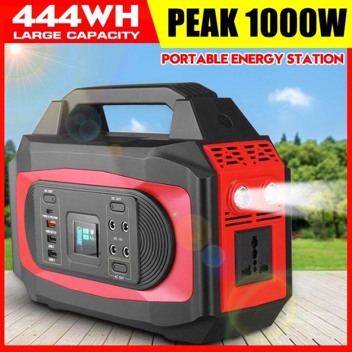 110000mah 444Wh Lithium Battery Solar Power Storage Generator Inverter ...
