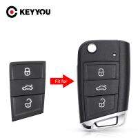 Keyyou สำหรับ Volkswagen Vw Golf 7 4 5 Mk4 6,สำหรับ Skoda Octavia สำหรับที่นั่ง Leon Ibaliza Tea 3บนแป้นพิมพ์รถรีโมทยาง