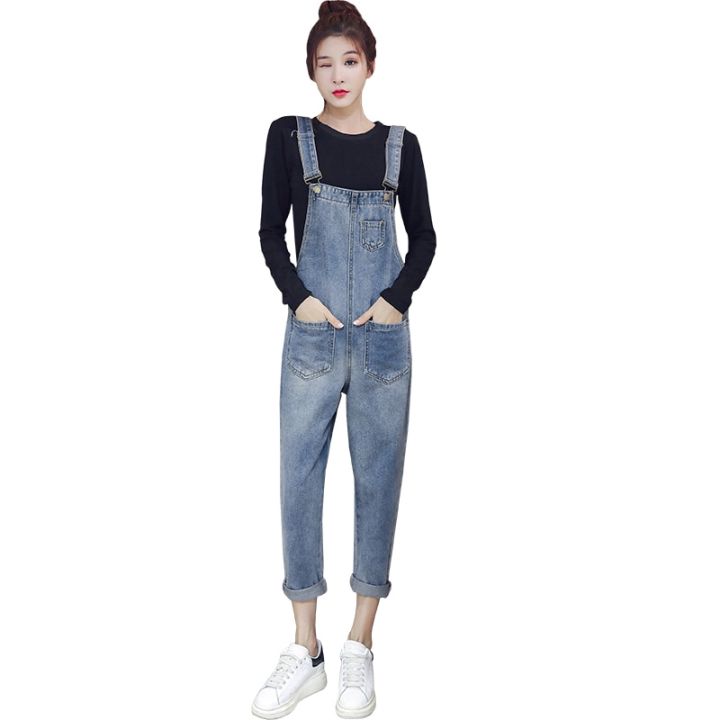 maternity-vintage-denim-overalls-women-jumpsuits-full-length-trousers