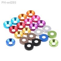 5/10/20PCS M2 M2.5 M3 M4 M5 Multiple Colour Countersunk / Flat Head Washers Aluminum Alloy Gasket For Screws Bolts