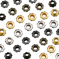 100pcs 4.5mm Metal Eyelet Flower Eyelets for Scrapbooking Curtains Clothes Belt Shoes Bags Leathercraft DIY Sewing Accessories  Pliers