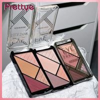 Prettherorange เลื่อมแผ่นอายแชโดว์สี่สีเอิร์ธโทนผิวด้านสีแฟลชสูงผ้าลื่นเรียบเนียนสีผสมอาลไลเนอร์ติดทนนานจานอายแชร์โดกันน้ำได้ง่าย