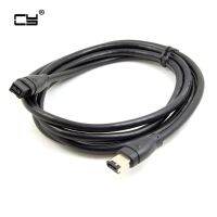 Plug and Play Hot Swap Compat 9 Pin / 6 Pin BETA FireWire 800 to FireWire 400 9 Pin / 6 Pin IEEE 1394B Cable Black Color 1.8m