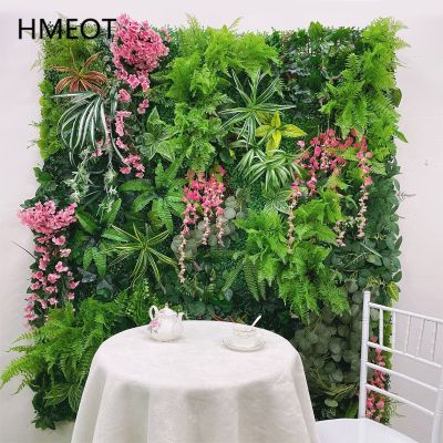 New Green Fake Turf Plants Wall Outdoor Landscape Plastic Lawn Carpet Grass Wall Wedding Backdrop/Hotel/Garden/Shop/Home Decor